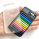 12 Mini Pencils in Clear Card Case