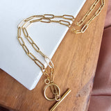 Luxe Gold Paper Clip Chain - 18"