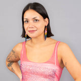 Strata Fringe with Gold Sprinkles Earrings