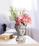 Large Woman Head Planter