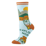 Explore More | Women's Cotton Crew Funny Socks