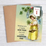 Avoiding a Dumpster Fire New Year Card
