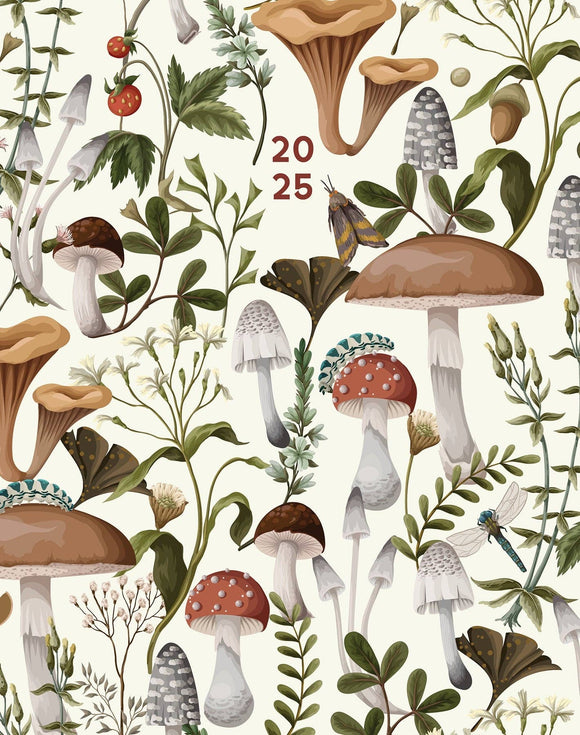 Magic Mushroom 2025 Monthly Planner