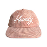 Howdy Cursive Corduroy Cap