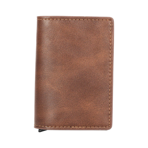Brown Leather RFID Wallet