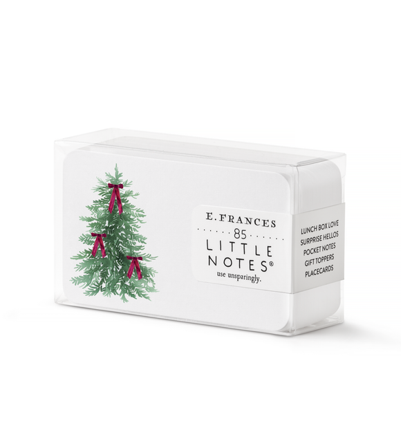 Velvet Bow Tree Mini Notes