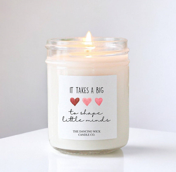 It Takes a Big Heart Candle