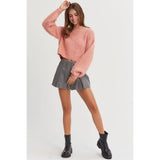 Wool Blend Cropped Sweater