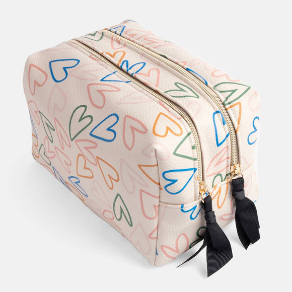 Hearts Large Travel Washbag