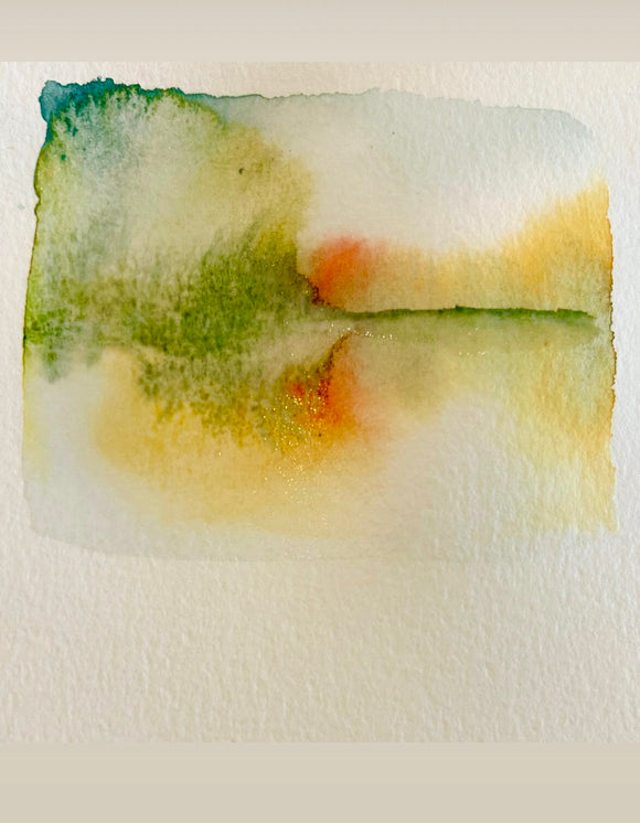 May 31 - Beginning Watercolor Class:Mini Meditative  Landscapes (Saturday, 6-8pm)