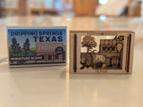Dripping Springs, Texas Matchbox Miniature Scene