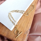 Luxe Gold Paper Clip Chain - 18"