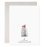 Cozy Penguin Greeting Card