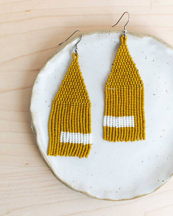 Mostaza Fringe Earrings