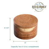 Rock & Branch® Acacia Duet Salt Cellar
