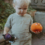 Handmade Orange Pumpkin Rattle