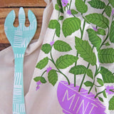 LILAC PURPLE Tea Towel Set 2