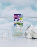 Moon Ocean & Sun Mountain Earrings