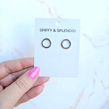 Luxe Silver Oriana Studs - Medium