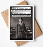 Teacher Appreciation Card