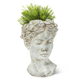 Large Woman Head Planter