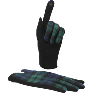 Tartan Touchscreen Gloves