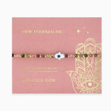 Hamsa Gemstone Bracelet, Pink Tourmaline