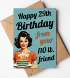 Funny Lies Birthday Card
