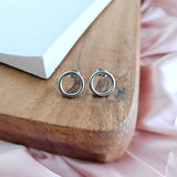 Luxe Silver Oriana Studs - Medium