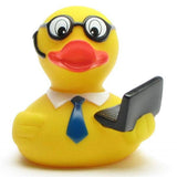 Rubber duck with notebook