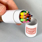 12 mini pencils in paper tube