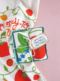 TOMATO BASIL - Tea Towel Set of 2