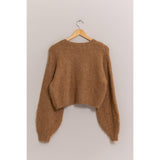 Wool Blend Cropped Sweater