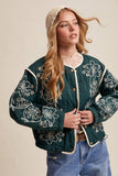 Embroidered Quilted Western Jacket