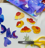 Multimedia Paper Cutting + Watercolor Workshop: Texas Wildflowers  MAR 9, 2024