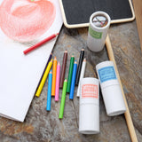 12 mini pencils in paper tube