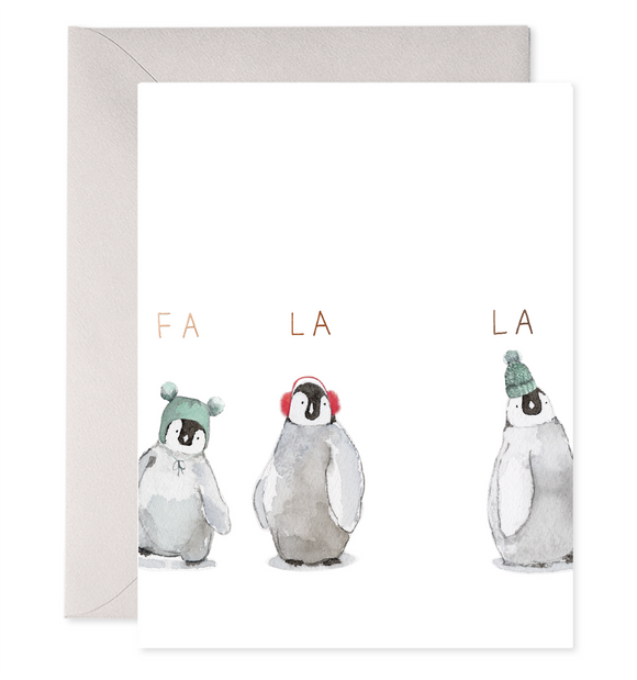 Cozy Penguin Greeting Card