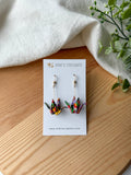 Origami Crane - Single Earrings