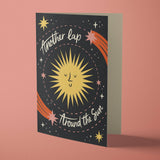 Around The Sun | Space Birthday / Anniversary Greeting Card