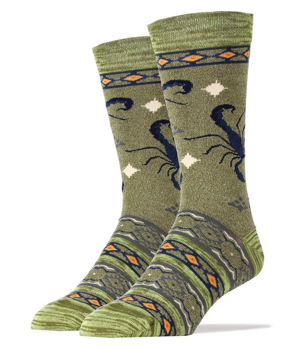 Scorpion Bite | Men's Premium Cotton Crew Socks