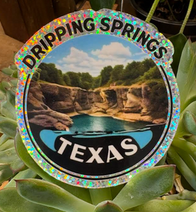 Sparkle Dripping Springs Sticker