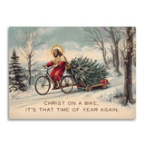 Christ on a Bike Christmas Card