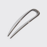 Metal French Hair Pin - Hematite