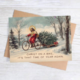 Christ on a Bike Christmas Card