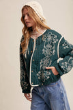Embroidered Quilted Western Jacket
