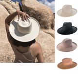 Vegan Pencil Curl Stiff Brim Fedora Hat