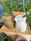 Hand- Poured Torso Vase