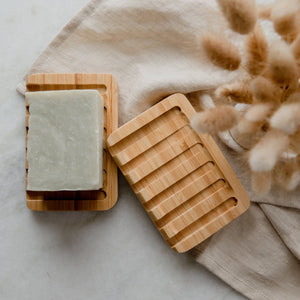 Bamboo Waterfall Self-Draining Soap Dish