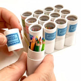 12 mini pencils in paper tube