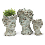 Large Woman Head Planter